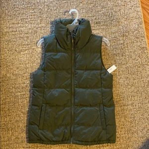 Olive Green Puffer Vest